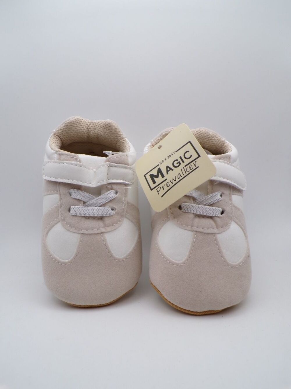 MAGIC Prewalker Bootie Baby Shoes Size 13 EU Beige Unisex